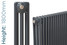 NF3-A-1800-TH - Infinity Anthracite 3 Column Radiator 12 Sections H1800mm X W576mm NF3-A-1800-TH - Infinity Anthracite 3 Column Radiator 12 Sections H1800mm X W576mm