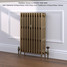 CI-RC760-10-MET-PALE-GOLD-LS01 - Richmond 4 Column Victorian Cast Iron Radiator H760mm x W889mm CI-RC760-10-MET-PALE-GOLD-LS01 - Richmond 4 Column Victorian Cast Iron Radiator H760mm x W889mm