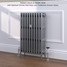 CI-RC760-10-MET-SILVER-LS01 - Richmond 4 Column Victorian Cast Iron Radiator H760mm x W1134mm CI-RC760-10-MET-SILVER-LS01 - Richmond 4 Column Victorian Cast Iron Radiator H760mm x W1134mm