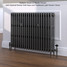 CI-RC760-20-MET-PEWTER-LS01 - Richmond 4 Column Victorian Cast Iron Radiator H760mm x W1256mm CI-RC760-20-MET-PEWTER-LS01 - Richmond 4 Column Victorian Cast Iron Radiator H760mm x W1256mm