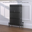 CI-RC813-10-MET-PEWTER-LS01 - Richmond 4 Column Victorian Cast Iron Radiator H813mm x W575mm CI-RC813-10-MET-PEWTER-LS01 - Richmond 4 Column Victorian Cast Iron Radiator H813mm x W575mm