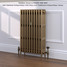 CI-RC813-10-MET-PALE-GOLD-LS01 - Richmond 4 Column Victorian Cast Iron Radiator H813mm x W815mm CI-RC813-10-MET-PALE-GOLD-LS01 - Richmond 4 Column Victorian Cast Iron Radiator H813mm x W815mm