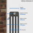 NF4-A-DEPTH - Infinity Anthracite 4 Column Radiator 40 Sections H1000mm X W1864mm NF4-A-DEPTH - Infinity Anthracite 4 Column Radiator 40 Sections H1000mm X W1864mm