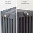 NF6-A-DOUBLE - Infinity Anthracite 6 Column Radiator 21 Sections H2200mm X W990mm NF6-A-DOUBLE - Infinity Anthracite 6 Column Radiator 21 Sections H2200mm X W990mm