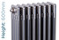 DQ-MD4-R-600-TH - DQ Modus 4 Column Horizontal Radiator H600mm x W714mm Raw DQ-MD4-R-600-TH - DQ Modus 4 Column Horizontal Radiator H600mm x W714mm Raw