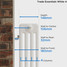 TE4-W-DEPTH - Trade Essentials White 4 Column Radiator H500 x W622 TE4-W-DEPTH - Trade Essentials White 4 Column Radiator H500 x W622