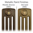 CI-NE-4-METALLIC-05-06 - Georgian 4 Column Cast Iron Radiator H360mm x W512mm CI-NE-4-METALLIC-05-06 - Georgian 4 Column Cast Iron Radiator H360mm x W512mm