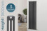 TE3-1800-A-TH - Trade Essentials Metallic Anthracite 3 Column Vertical Radiator H1800 x W530 TE3-1800-A-TH - Trade Essentials Metallic Anthracite 3 Column Vertical Radiator H1800 x W530