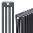 Trade Essentials Metallic Anthracite 4 Column Horizontal Radiator H500 x W622 Trade Essentials Metallic Anthracite 4 Column Horizontal Radiator H500 x W622