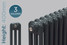 CT3-400-A-TH - Classic Anthracite 3 Column Radiator H400 X W812 CT3-400-A-TH - Classic Anthracite 3 Column Radiator H400 X W812