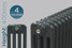 CT4-400-A-TH - Classic Anthracite 4 Column Radiator H400 X W812 CT4-400-A-TH - Classic Anthracite 4 Column Radiator H400 X W812