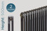 CT2-500-R-TH - Classic Raw 2 Column Horizontal Radiator H500mm X W806mm CT2-500-R-TH - Classic Raw 2 Column Horizontal Radiator H500mm X W806mm