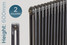 CT2-600-R-TH - Classic Raw 2 Column Horizontal Radiator H600mm X W622mm CT2-600-R-TH - Classic Raw 2 Column Horizontal Radiator H600mm X W622mm