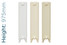 CA-CH975-TH - Carron Churchill 1 Column Cast Iron Radiator H975mm x W1714mm CA-CH975-TH - Carron Churchill 1 Column Cast Iron Radiator H975mm x W1714mm