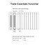 Trade Essentials Aluminium Designer White Horizontal Radiator H590mm X W1140mm Trade Essentials Aluminium Designer White Horizontal Radiator H590mm X W1140mm