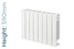 Trade Essentials Aluminium Designer White Horizontal Radiator H590mm X W420mm Trade Essentials Aluminium Designer White Horizontal Radiator H590mm X W420mm