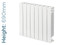 Trade Essentials Aluminium Designer White Horizontal Radiator H690mm X W420mm Trade Essentials Aluminium Designer White Horizontal Radiator H690mm X W420mm