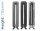 CA-DU785-TH - Carron Duchess 2 Column Cast Iron Radiator H785mm x W2377mm CA-DU785-TH - Carron Duchess 2 Column Cast Iron Radiator H785mm x W2377mm
