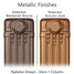 CA-METALLIC-10 - Carron Rococo 1 Column Cast Iron Radiator H660mm x W1609mm CA-METALLIC-10 - Carron Rococo 1 Column Cast Iron Radiator H660mm x W1609mm