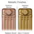 CA-METALLIC-8 - Carron Rococo 3 Column Cast Iron Radiator H780mm x W958mm CA-METALLIC-8 - Carron Rococo 3 Column Cast Iron Radiator H780mm x W958mm