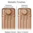 CA-METALLIC-11 - Carron Rococo 3 Column Cast Iron Radiator H780mm x W958mm CA-METALLIC-11 - Carron Rococo 3 Column Cast Iron Radiator H780mm x W958mm