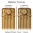 CA-METALLIC-14 - Carron Rococo 3 Column Cast Iron Radiator H780mm x W958mm CA-METALLIC-14 - Carron Rococo 3 Column Cast Iron Radiator H780mm x W958mm