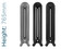 CA-TU765-TH - Carron Tuscany 2 Column Cast Iron Radiators H765mm X W3114mm CA-TU765-TH - Carron Tuscany 2 Column Cast Iron Radiators H765mm X W3114mm