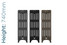 CA-V6740-TH - Carron Victorian 6 Column Cast Iron Radiator H740mm x W1714mm CA-V6740-TH - Carron Victorian 6 Column Cast Iron Radiator H740mm x W1714mm