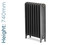 PA-CLAR-740-TH - Paladin Clarendon 1 Column Cast Iron Radiator H740mm x W1395mm PA-CLAR-740-TH - Paladin Clarendon 1 Column Cast Iron Radiator H740mm x W1395mm