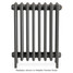 PA-GEO6-660-ALT01 - Paladin Neo Georgian 6 Column Cast Iron Radiator H660mm x W634mm PA-GEO6-660-ALT01 - Paladin Neo Georgian 6 Column Cast Iron Radiator H660mm x W634mm