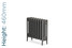 PA-VIC4-460-TH - Paladin Victoriana 4 Column Cast Iron Radiator H460mm x W1369mm PA-VIC4-460-TH - Paladin Victoriana 4 Column Cast Iron Radiator H460mm x W1369mm