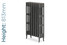 PA-VIC4-813-TH - Paladin Victoriana 4 Column Cast Iron Radiator H813mm x W455mm PA-VIC4-813-TH - Paladin Victoriana 4 Column Cast Iron Radiator H813mm x W455mm