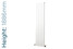NFA-TD-1866-W-TH - Infinity Aluminium Designer White Vertical Radiator H1866mm X W500mm NFA-TD-1866-W-TH - Infinity Aluminium Designer White Vertical Radiator H1866mm X W500mm