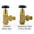 T-MAN-070-AG-B-ALT03 - Buckland Traditional Manual Angled Unlacquered Brass Radiator Valves 3/4 Inch T-MAN-070-AG-B-ALT03 - Buckland Traditional Manual Angled Unlacquered Brass Radiator Valves 3/4 Inch