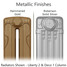 CA-METALLIC-4 - Carron Victorian 3 Column Cast Iron Radiator H745mm x W1522mm CA-METALLIC-4 - Carron Victorian 3 Column Cast Iron Radiator H745mm x W1522mm