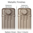 CA-METALLIC-6 - Carron Victorian 3 Column Cast Iron Radiator H745mm x W1522mm CA-METALLIC-6 - Carron Victorian 3 Column Cast Iron Radiator H745mm x W1522mm