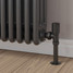 M-MAN-006-AG-A-PIP-LS01 - Marvine Modern Manual Angled Anthracite Radiator Valves With Sleeves M-MAN-006-AG-A-PIP-LS01 - Marvine Modern Manual Angled Anthracite Radiator Valves With Sleeves