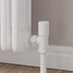 M-MAN-006-AG-W-CU00 - Marvine Modern Manual Angled White Radiator Valves With Sleeves M-MAN-006-AG-W-CU00 - Marvine Modern Manual Angled White Radiator Valves With Sleeves