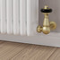 T-TRV-020-CR-BB-PIP-LS02 - Flatford Traditional TRV Corner Brushed Brass Thermostatic Radiator Valves With Sleeves T-TRV-020-CR-BB-PIP-LS02 - Flatford Traditional TRV Corner Brushed Brass Thermostatic Radiator Valves With Sleeves