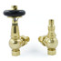 T-TRV-031-AG-B-ALT01 - Ascott Traditional TRV Angled Brass Radiator Valves With Sleeves T-TRV-031-AG-B-ALT01 - Ascott Traditional TRV Angled Brass Radiator Valves With Sleeves