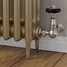 T-TRV-049-CR-SN-PIP-LS01 - Ascott Traditional TRV Corner Brushed Satin Nickel Radiator Valves With Sleeves T-TRV-049-CR-SN-PIP-LS01 - Ascott Traditional TRV Corner Brushed Satin Nickel Radiator Valves With Sleeves