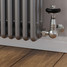 T-TRV-049-CR-SN-PIP-LS02 - Ascott Traditional TRV Corner Brushed Satin Nickel Radiator Valves With Sleeves T-TRV-049-CR-SN-PIP-LS02 - Ascott Traditional TRV Corner Brushed Satin Nickel Radiator Valves With Sleeves