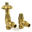 T-TRV-058-AG-UB-ALT00 - Petworth Traditional TRV Angled Unlacquered Brass Thermostatic Radiator Valves With Sleeves T-TRV-058-AG-UB-ALT00 - Petworth Traditional TRV Angled Unlacquered Brass Thermostatic Radiator Valves With Sleeves