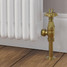 T-TRV-058-AG-UB-PIP-LS08 - Petworth Traditional TRV Angled Unlacquered Brass Thermostatic Radiator Valves With Sleeves T-TRV-058-AG-UB-PIP-LS08 - Petworth Traditional TRV Angled Unlacquered Brass Thermostatic Radiator Valves With Sleeves