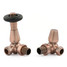 T-TRV-069-CR-AC - Jarrow Traditional TRV Corner Antique Copper Thermostatic Radiator Valves With Sleeves T-TRV-069-CR-AC - Jarrow Traditional TRV Corner Antique Copper Thermostatic Radiator Valves With Sleeves