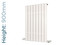 EU-EMAV-900-W-TH - Eucotherm Mars Vertical Flat Panel White Radiator H900mm X W595mm EU-EMAV-900-W-TH - Eucotherm Mars Vertical Flat Panel White Radiator H900mm X W595mm