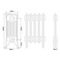 CA-RA4460-LINE00 - Carron Rathmell 4 Column Cast Iron Radiator H460 x W2302mm CA-RA4460-LINE00 - Carron Rathmell 4 Column Cast Iron Radiator H460 x W2302mm