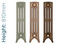 CA-RA4810-TH - Carron Rathmell 4 Column Cast Iron Radiator H810 x W530mm CA-RA4810-TH - Carron Rathmell 4 Column Cast Iron Radiator H810 x W530mm