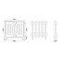 CA-RA9340-LINE00 - Carron Rathmell 9 Column Cast Iron Radiator H340 x W1770mm CA-RA9340-LINE00 - Carron Rathmell 9 Column Cast Iron Radiator H340 x W1770mm
