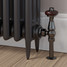T-TRV-019-AG-BL-BROWN-HEAD-LS00 - Eastbury Traditional Manual Angled Black Nickel Radiator Valves With Sleeves T-TRV-019-AG-BL-BROWN-HEAD-LS00 - Eastbury Traditional Manual Angled Black Nickel Radiator Valves With Sleeves